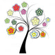 Retro Tree Wall Decal