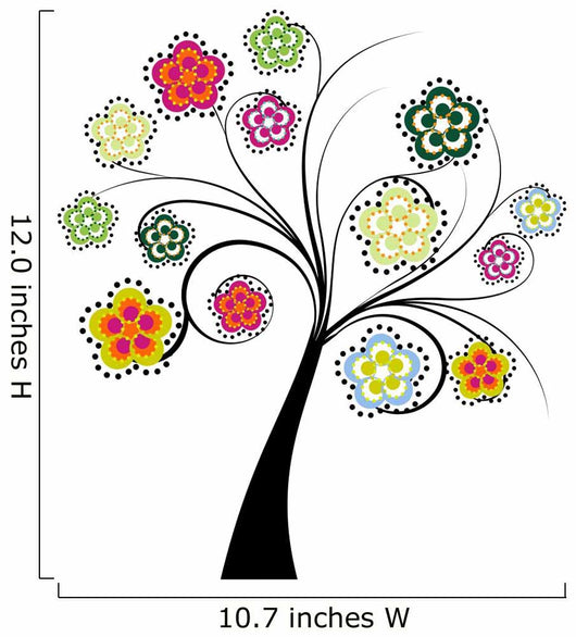 Retro Tree Wall Decal