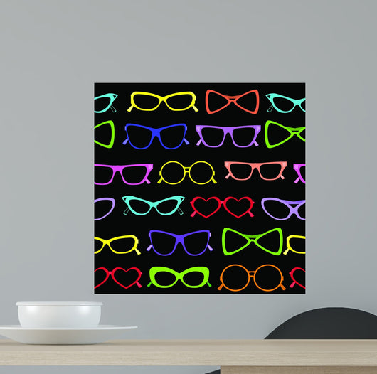 Seamless Solar Glasses Vector Wall Decal