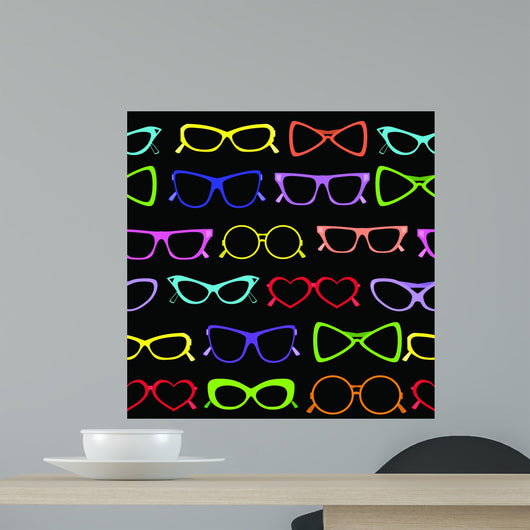 Seamless Solar Glasses Vector Wall Decal