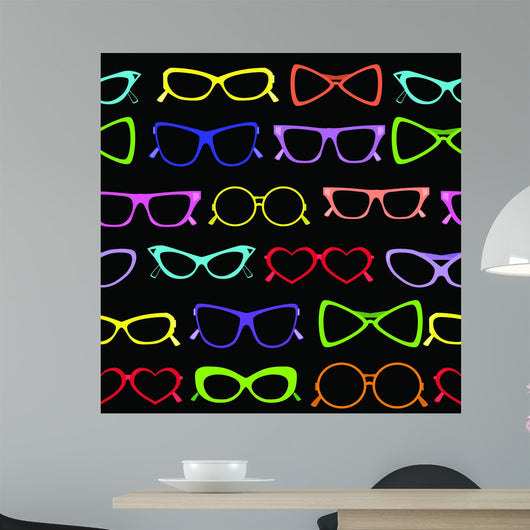 Seamless Solar Glasses Vector Wall Decal