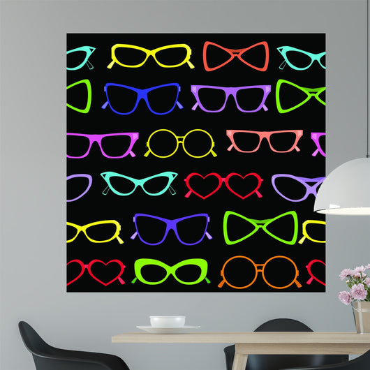 Seamless Solar Glasses Vector Wall Decal