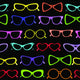 Seamless Solar Glasses Vector Wall Decal