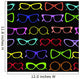Seamless Solar Glasses Vector Wall Decal