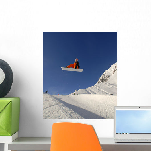 Jump Halfpipe Snowboard Wall Decal