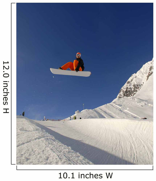Jump Halfpipe Snowboard Wall Decal