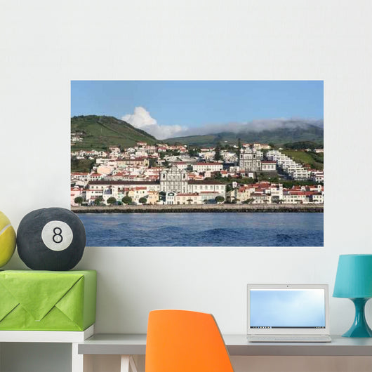 Inselhauptstadt Horta Insel Faial Wall Decal
