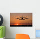 Sunset Jet Landing Wall Decal Design 2