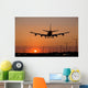 Sunset Jet Landing Wall Decal Design 2