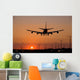 Sunset Jet Landing Wall Decal Design 2