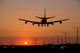 Sunset Jet Landing Wall Decal Design 2