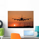 Sunset Jet Landing Wall Decal Design 1