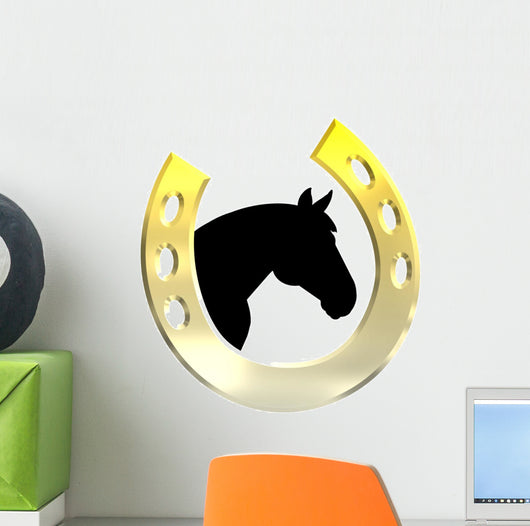 Horse Gold Wall Decal