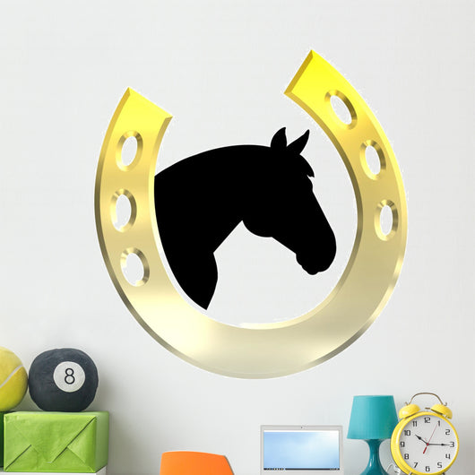 Horse Gold Wall Decal