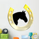 Horse Gold Wall Decal