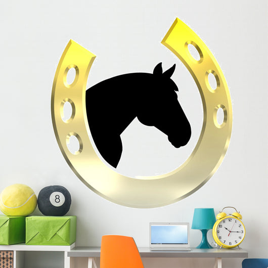 Horse Gold Wall Decal