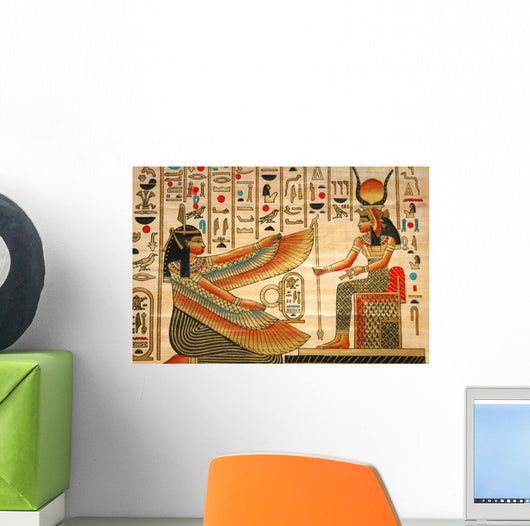 Papyrus with Elements Egyptian Wall Decal