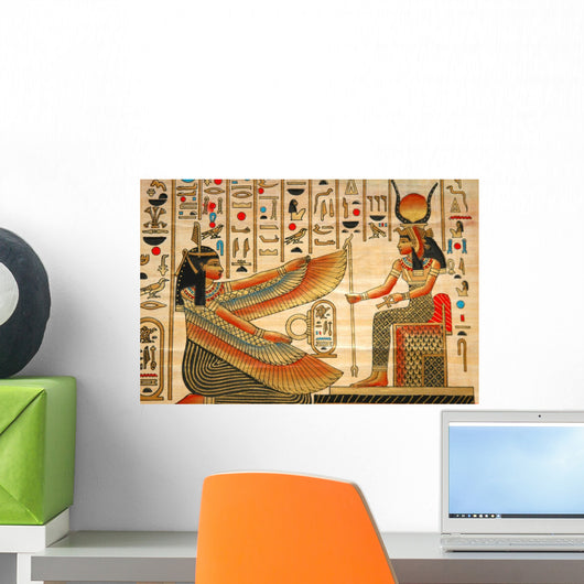 Papyrus with Elements Egyptian Wall Decal