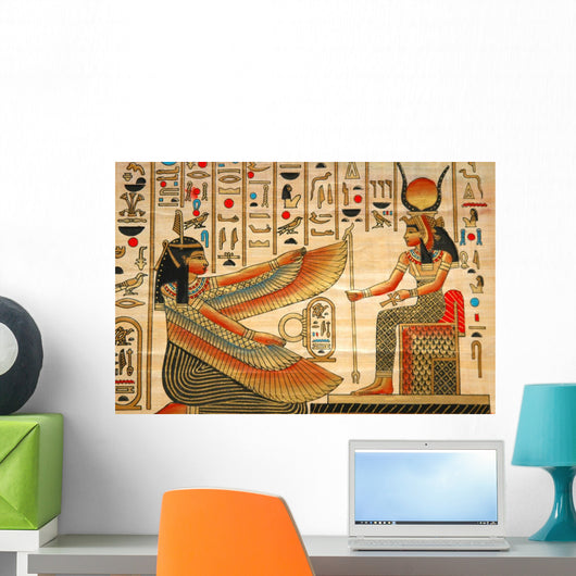 Papyrus with Elements Egyptian Wall Decal