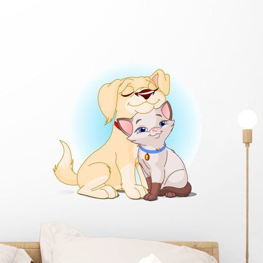 Doggy and Puppy Bff Wall Decal