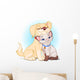 Doggy and Puppy Bff Wall Decal