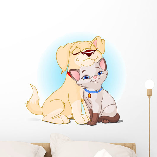 Doggy and Puppy Bff Wall Decal