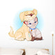 Doggy and Puppy Bff Wall Decal