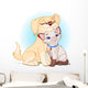 Doggy and Puppy Bff Wall Decal