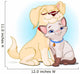 Doggy and Puppy Bff Wall Decal