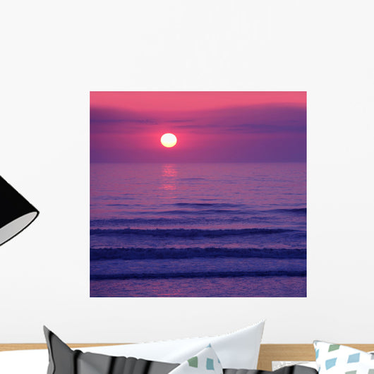 Beautiful Pink Sunset or Wall Decal