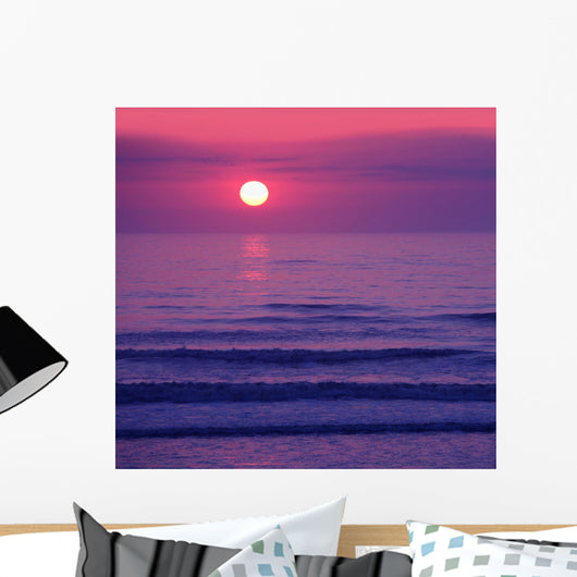 Beautiful Pink Sunset or Wall Decal