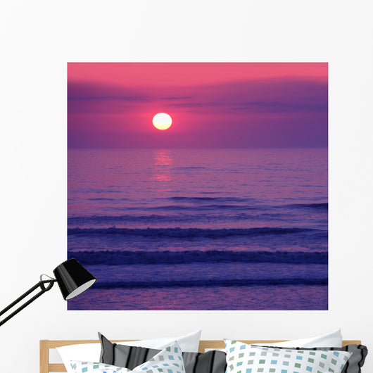 Beautiful Pink Sunset or Wall Decal
