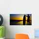 Surfing Silhouette Wall Decal