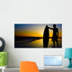 Surfing Silhouette Wall Decal