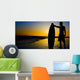 Surfing Silhouette Wall Decal
