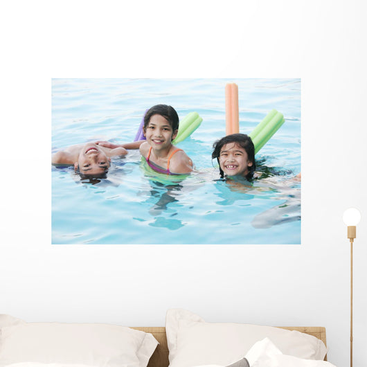 Kids Swimming Wall Decal