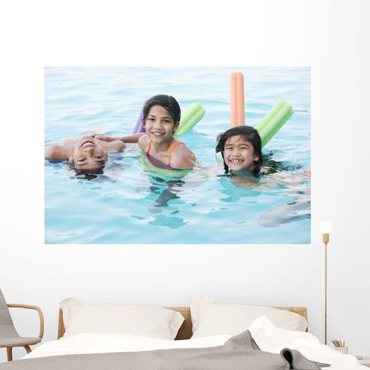 Kids Swimming Wall Decal