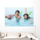 Kids Swimming Wall Decal