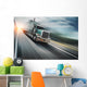 American Truck Speeding Freeway Wall Decal
