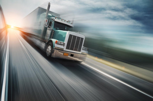 American Truck Speeding Freeway Wall Decal