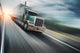 American Truck Speeding Freeway Wall Decal