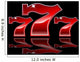 Lucky Sevens Slot Machine Wall Decal