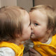 Child behind Mirror Wall Decal