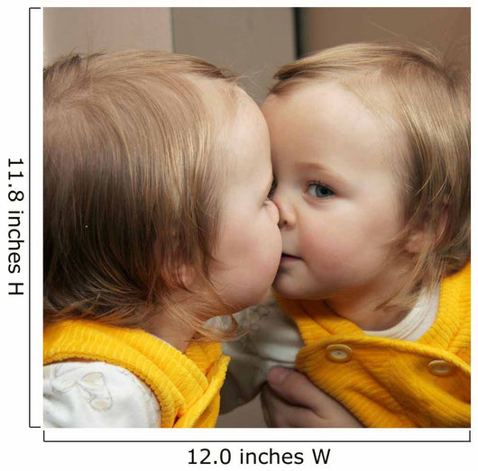 Child behind Mirror Wall Decal