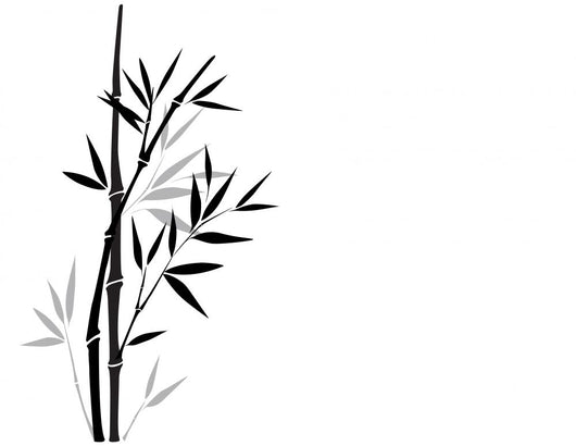 Sumi-e Bamboo Wall Decal