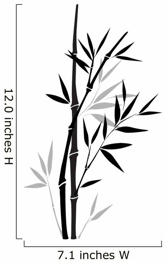 Sumi-e Bamboo Wall Decal