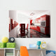 Modern Kitchen 3D Render Wall Decal
