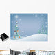 Holiday Tree Snowy Wall Decal