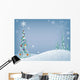 Holiday Tree Snowy Wall Decal