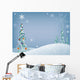 Holiday Tree Snowy Wall Decal